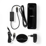 Nedis Binnenantenne | Actief | FM / UHF / VHF | Ontvangstbereik: 0-15 km | LTE700 | Versterking: 28 dB | ABS | Zwart