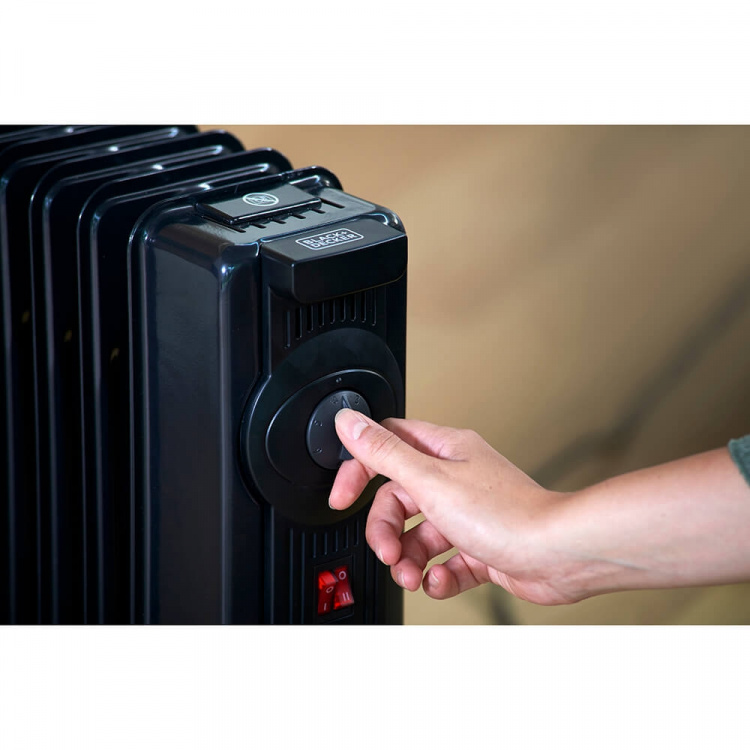 Oil Heater 2000W Black