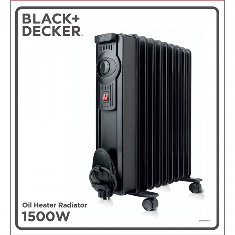 Oil Heater 1500W Black Oil Heater 1500W Black