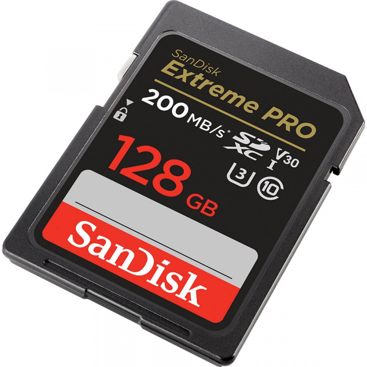 SDXC Extreme Pro 128GB 200MB/s UHS-I C10 V30 U3 SDXC Extreme Pro 128GB 200MB/s UHS-I C10 V30 U3
