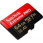 MicroSDXC Extreme Pro 64GB 200MB/s A2 C10 V30 UHS-I