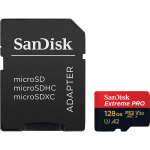MicroSDXC Extreme Pro 128GB 200MB/s A2 C10 V30 UHS-I 