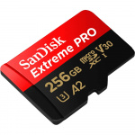 MicroSDXC Extreme Pro 256GB 200MB/s A2 C10 V30 UHS-I