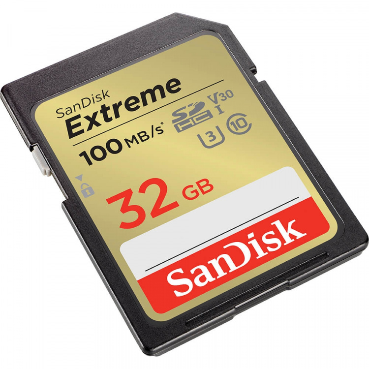 SDHC Extreme 32GB 100MB/s UHS-I C10 V30 U3  SDHC Extreme 32GB 100MB/s UHS-I C10 V30 U3