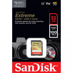 SDHC Extreme 32GB 100MB/s UHS-I C10 V30 U3  SDHC Extreme 32GB 100MB/s UHS-I C10 V30 U3