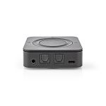 Nedis Bluetooth® Zender / Ontvanger | Input: 1x AUX / 1x SPDIF | Output: 1x AUX / 1x SPDIF | AptX ™ Low latency / AptX™ / SBC | Maximaal 2 Apparaten | Maximale batterijduur: 22 uur | Zwart