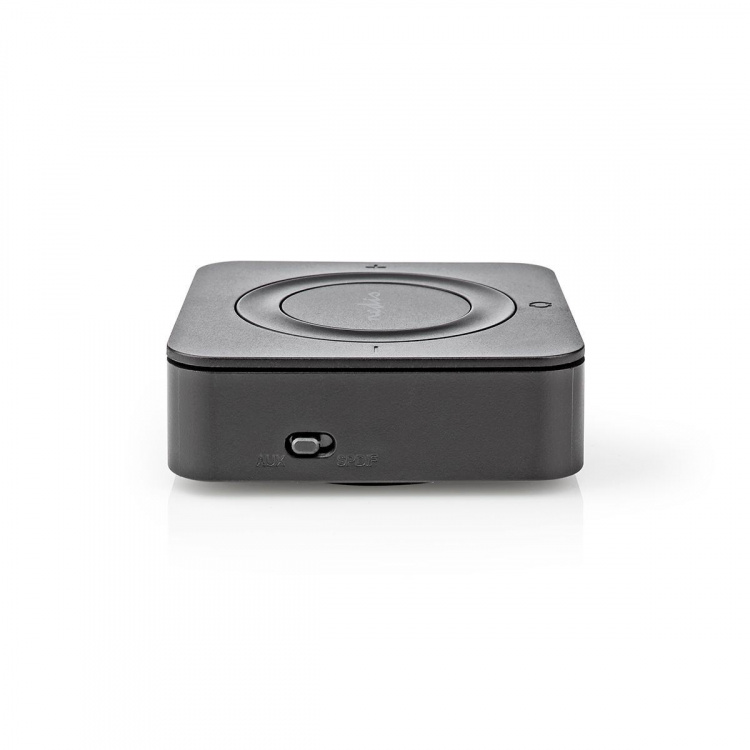 Nedis Bluetooth® Zender / Ontvanger | Input: 1x AUX / 1x SPDIF | Output: 1x AUX / 1x SPDIF | AptX ™ Low latency / AptX™ / SBC | Maximaal 2 Apparaten | Maximale batterijduur: 22 uur | Zwart