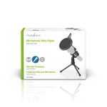 Nedis Microfoonstandaard | V-vorm | Diameter houder: Minder dan 40 mm mm | ABS / Metaal | Zwart