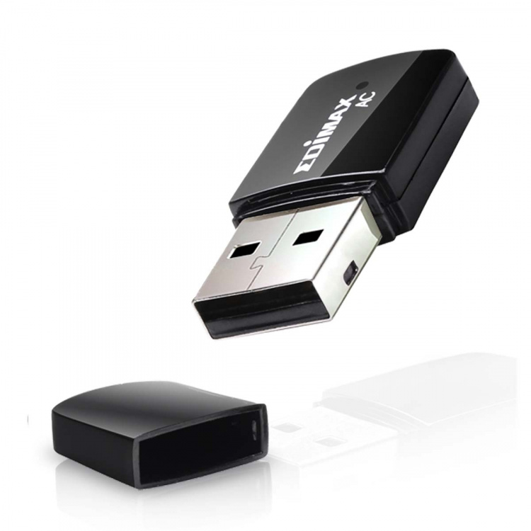 Edimax Draadloze USB-Adapter AC600 2.4/5 GHz (Dual Band) Zwart