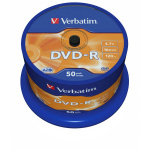 DVD-R AZO 16x 4.7GB 50 Pack Spindel Mat Zilver