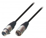 Tasker Luidsprekerkabel XLR 3-Pins Male - XLR 3-Pins Female 3.00 m Zwart