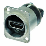 Neutrik HDMI 1.3 feedthrough adapter met D-form behuizing