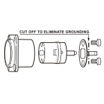 Neutrik HDMI 1.3 feedthrough adapter met D-form behuizing