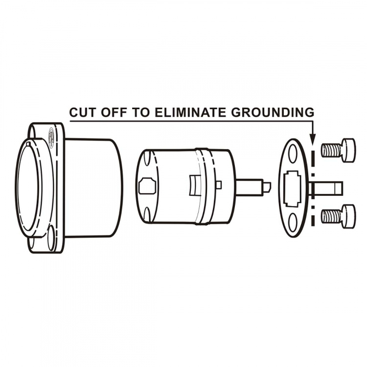 Neutrik HDMI 1.3 feedthrough adapter met D-form behuizing