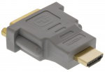 Bandridge High Speed HDMI Adapter HDMI-Connector - DVI-D 24+1-Pins Female Grijs