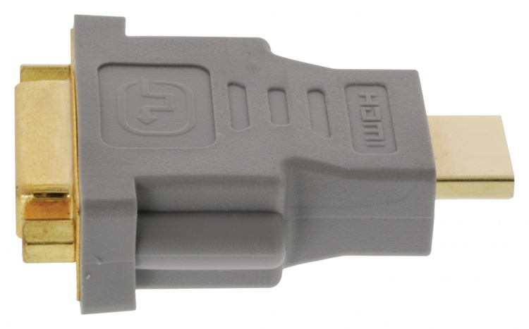 Bandridge High Speed HDMI Adapter HDMI-Connector - DVI-D 24+1-Pins Female Grijs