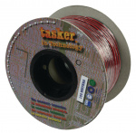 Tasker Luidsprekerkabel op Rol 2x 1.00 mm² 100 m Zwart/Rood