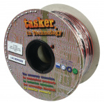 Tasker Luidsprekerkabel op Rol 2x 2.50 mm² 100 m Zwart/Rood