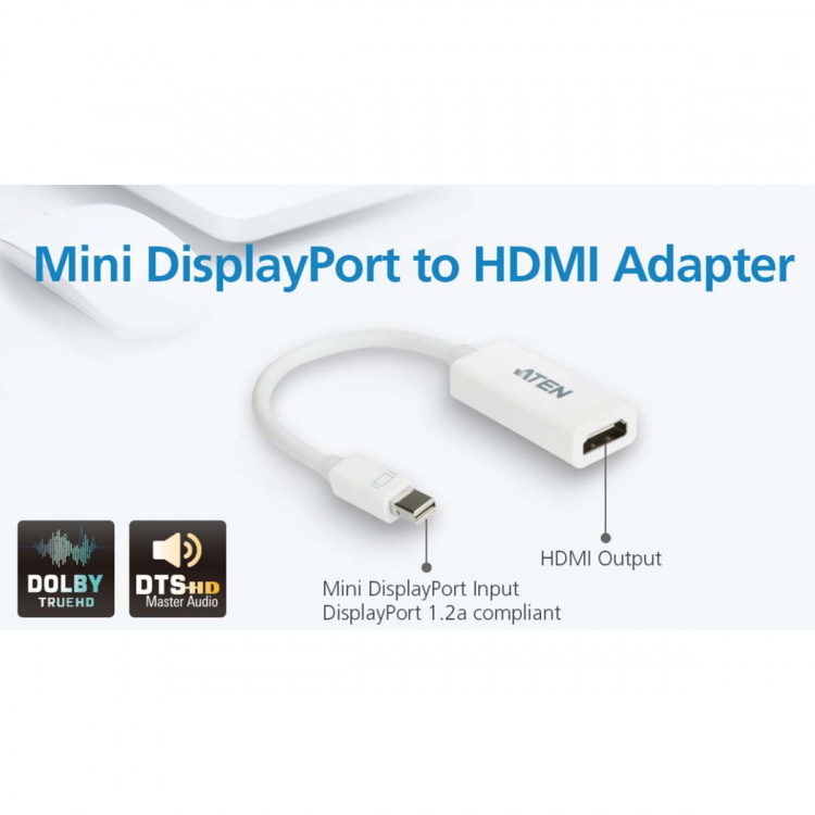 aten Verloopstuk van Mini DisplayPort naar HDMI