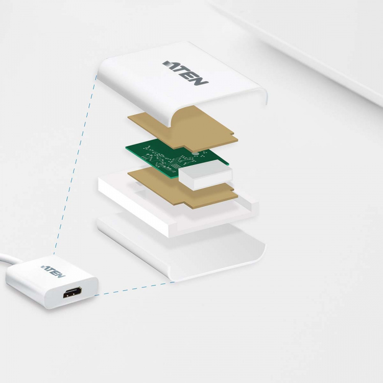 aten DisplayPort naar HDMI-adapter