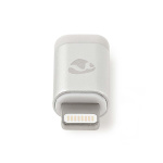 Nedis Lightning-Adapter | Apple Lightning 8-Pins | USB Micro-B Female | Verguld | Rond | Aluminium | Cover Window Box Nedis Lightning-Adapter | Apple Lightning 8-Pins | USB Micro-B Female | Verguld | Rond | Aluminium | Cover Window Box
