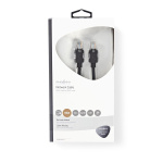 Nedis CAT5e Netwerkkabel | U/UTP | RJ45 Male | RJ45 Male | 10.0 m | Rond | LSZH | Antraciet | Window Box