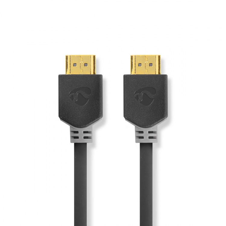 Nedis High Speed HDMI™-Kabel met Ethernet | HDMI™ Connector | HDMI™ Connector | 4K@60Hz | ARC | 18 Gbps | 1.00 m | Rond | PVC | Antraciet | Doos Nedis High Speed HDMI™-Kabel met Ethernet | HDMI™ Connector | HDMI™ Connector | 4K@60Hz | ARC | 18 Gbps | 1.00 m | Rond | PVC | Antraciet | Doos