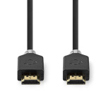 Nedis High Speed HDMI™-Kabel met Ethernet | HDMI™ Connector | HDMI™ Connector | 4K@60Hz | ARC | 18 Gbps | 2.00 m | Rond | PVC | Antraciet | Doos Nedis High Speed HDMI™-Kabel met Ethernet | HDMI™ Connector | HDMI™ Connector | 4K@60Hz | ARC | 18 Gbps | 2.00 m | Rond | PVC | Antraciet | Doos