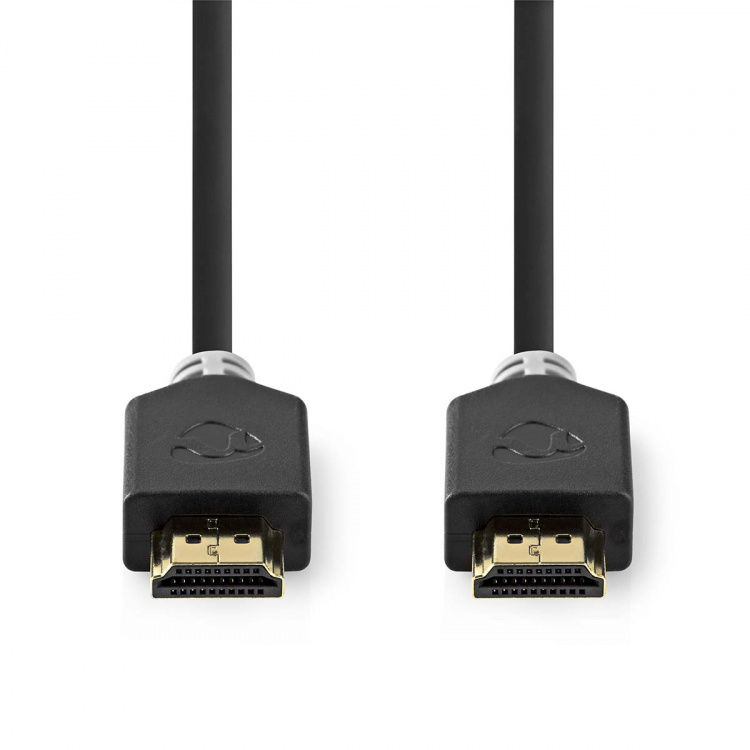Nedis High Speed HDMI™-Kabel met Ethernet | HDMI™ Connector | HDMI™ Connector | 4K@60Hz | ARC | 18 Gbps | 3.00 m | Rond | PVC | Antraciet | Doos Nedis High Speed HDMI™-Kabel met Ethernet | HDMI™ Connector | HDMI™ Connector | 4K@60Hz | ARC | 18 Gbps | 3.00 m | Rond | PVC | Antraciet | Doos