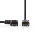Nedis High Speed HDMI™-Kabel met Ethernet | Links Gehoekte HDMI™ Connector | HDMI™ Connector | 4K@30Hz | 10.2 Gbps | 1.50 m | Rond | PVC | Zwart | Envelop Nedis High Speed HDMI™-Kabel met Ethernet | Links Gehoekte HDMI™ Connector | HDMI™ Connector | 4K@30Hz | 10.2 Gbps | 1.50 m | Rond | PVC | Zwart | Envelop