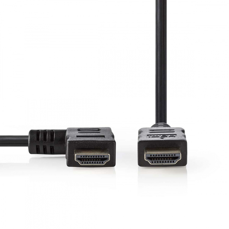Nedis High Speed HDMI™-Kabel met Ethernet | Links Gehoekte HDMI™ Connector | HDMI™ Connector | 4K@30Hz | 10.2 Gbps | 1.50 m | Rond | PVC | Zwart | Envelop Nedis High Speed HDMI™-Kabel met Ethernet | Links Gehoekte HDMI™ Connector | HDMI™ Connector | 4K@30Hz | 10.2 Gbps | 1.50 m | Rond | PVC | Zwart | Envelop