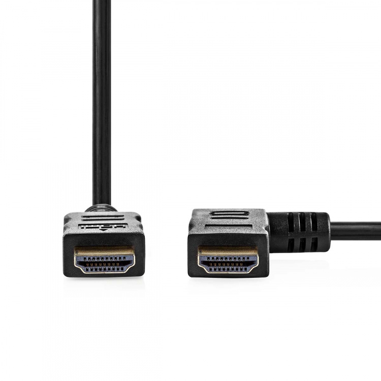 Nedis High Speed HDMI™-Kabel met Ethernet | Rechts Gehoekte HDMI™ Connector | HDMI™ Connector | 4K@30Hz | 10.2 Gbps | 1.50 m | Rond | PVC | Zwart | Envelop Nedis High Speed HDMI™-Kabel met Ethernet | Rechts Gehoekte HDMI™ Connector | HDMI™ Connector | 4K@30Hz | 10.2 Gbps | 1.50 m | Rond | PVC | Zwart | Envelop
