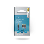 Nedis Subwoofer-Kabel | RCA Male | 2x RCA Female | Verguld | 0.20 m | Rond | 4.0 mm | Antraciet | Doos Nedis Subwoofer-Kabel | RCA Male | 2x RCA Female | Verguld | 0.20 m | Rond | 4.0 mm | Antraciet | Doos