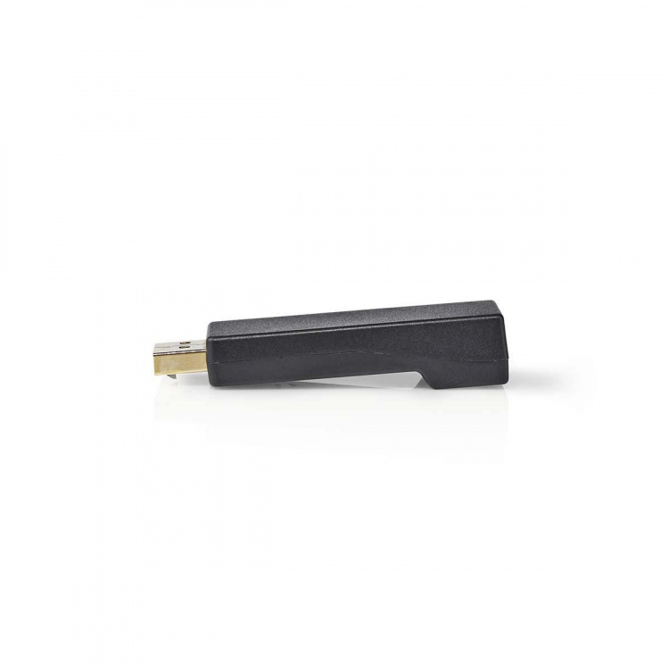 Nedis DisplayPort-Adapter | DisplayPort Male | HDMI™ Output | 4K@30Hz | Verguld | Recht | Rond | ABS | ABS | Antraciet | Doos