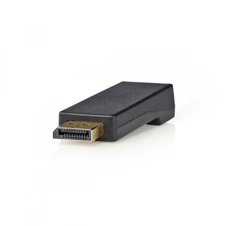 Nedis DisplayPort-Adapter | DisplayPort Male | HDMI™ Output | 4K@30Hz | Verguld | Recht | Rond | ABS | ABS | Antraciet | Doos