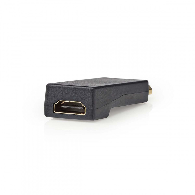 Nedis DisplayPort-Adapter | DisplayPort Male | HDMI™ Output | 4K@30Hz | Verguld | Recht | Rond | ABS | ABS | Antraciet | Doos