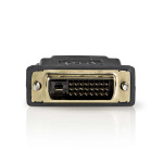 Nedis HDMI™-Adapter | HDMI™ Output | DVI-D 24+1-Pins Male | Verguld | Recht | PVC | Antraciet | 1 Stuks | Window Box