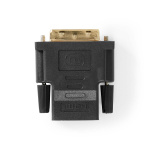 Nedis HDMI™-Adapter | HDMI™ Output | DVI-D 24+1-Pins Male | Verguld | Recht | PVC | Antraciet | 1 Stuks | Window Box
