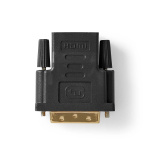 Nedis HDMI™-Adapter | HDMI™ Output | DVI-D 24+1-Pins Male | Verguld | Recht | PVC | Antraciet | 1 Stuks | Window Box