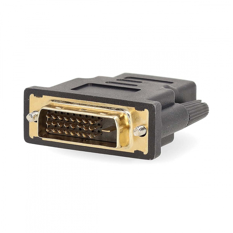 Nedis HDMI™-Adapter | HDMI™ Output | DVI-D 24+1-Pins Male | Verguld | Recht | PVC | Antraciet | 1 Stuks | Window Box