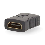 Nedis HDMI™-Adapter | HDMI™ Output | HDMI™ Output | Verguld | Recht | PVC | Antraciet | 1 Stuks | Doos