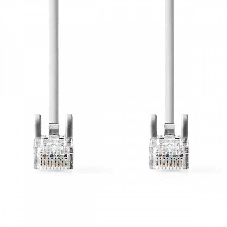 Nedis CAT5e Netwerkkabel | U/UTP | RJ45 Male | RJ45 Male | 2.00 m | Rond | PVC | Grijs | Envelop