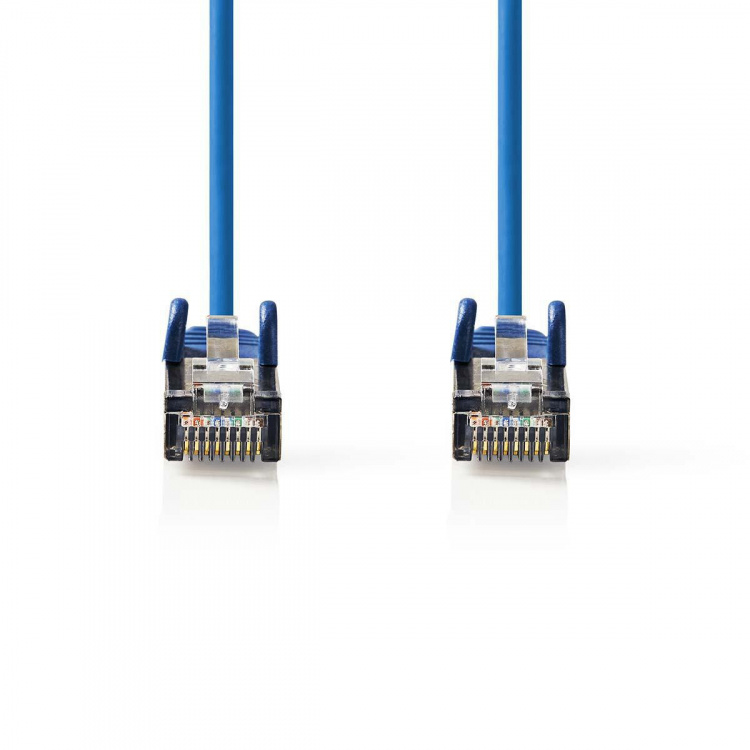 Nedis CAT5e Netwerkkabel | SF/UTP | RJ45 Male | RJ45 Male | 1.50 m | Rond | PVC | Blauw | Envelop