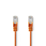 Nedis CAT5e Netwerkkabel | SF/UTP | RJ45 Male | RJ45 Male | 7.50 m | Rond | PVC | Oranje | Polybag
