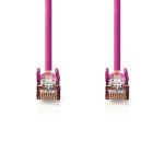Nedis CAT5e Netwerkkabel | SF/UTP | RJ45 Male | RJ45 Male | 20.0 m | Rond | PVC | Roze | Polybag