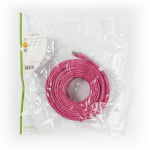 Nedis CAT5e Netwerkkabel | SF/UTP | RJ45 Male | RJ45 Male | 20.0 m | Rond | PVC | Roze | Polybag