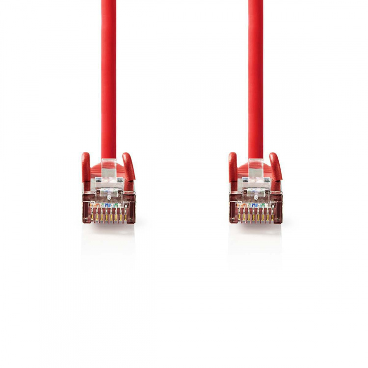 Nedis CAT5e Netwerkkabel | SF/UTP | RJ45 Male | RJ45 Male | 10.0 m | Rond | PVC | Rood | Polybag
