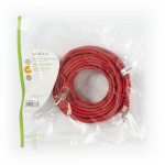 Nedis CAT5e Netwerkkabel | SF/UTP | RJ45 Male | RJ45 Male | 10.0 m | Rond | PVC | Rood | Polybag