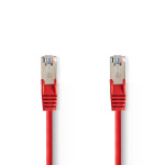 Nedis CAT5e Netwerkkabel | SF/UTP | RJ45 Male | RJ45 Male | 15.0 m | Rond | PVC | Rood | Polybag