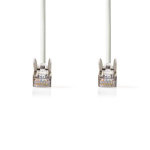 Nedis CAT5e Netwerkkabel | SF/UTP | RJ45 Male | RJ45 Male | 1.00 m | Rond | PVC | Wit | Envelop